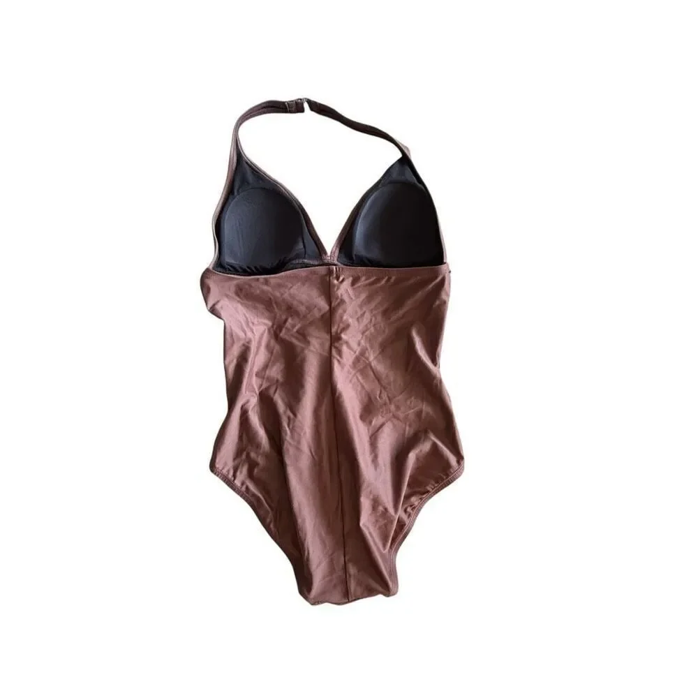 Brown size 10 one piece speedo